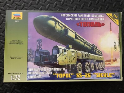 Zvezda 1:72 Russian Ballistic Missile Topol SS-25 Sickle Neuwertig
