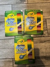 3 Packs Crayola Super Tips Washable Markers for Kids, 20 Ct