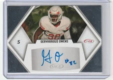 2023 SAGE Gervarrious Owens Low Number Silver Auto #A-GO