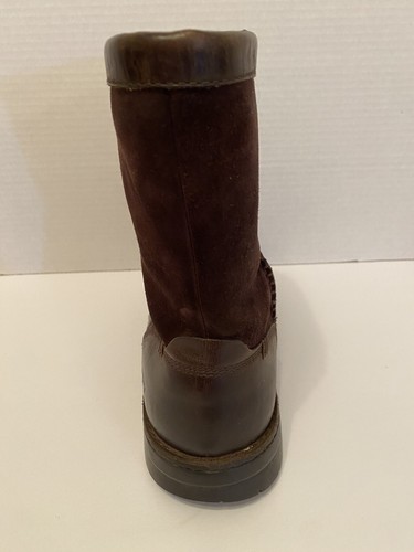 Auth UGG Forester Leather & Suede Sheepskin Snow Boots Shoes 1007796 - Sz 9 - Picture 12 of 18