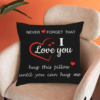 Never Forget That I Love U Gift For Him Gift For Her Valentine's Day Pillow Case