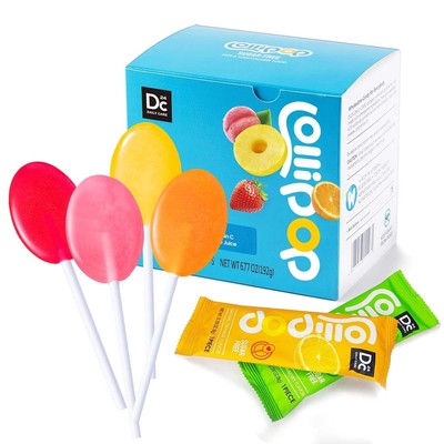 DC24 DAILY CARE Sugar-Free Lollipops with Vitamin C, Healthy Teat with Xylitol,
