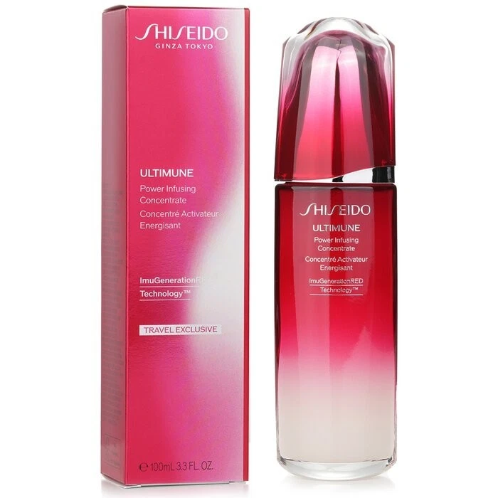 SHISEIDO ULTIMUNE Power Infusing Concentrate 100 毫升最大强度 3.3 盎司全新带盒 — 第 2/4 张图片