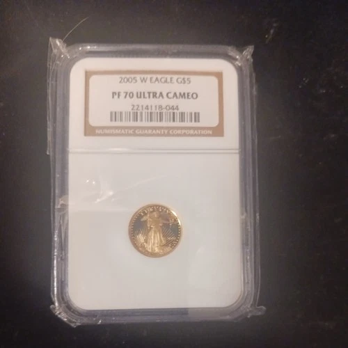 2005 W US 1/10th ozt Proof Gold $5 Eagle NGC PF70 Ultra Cameo L22000