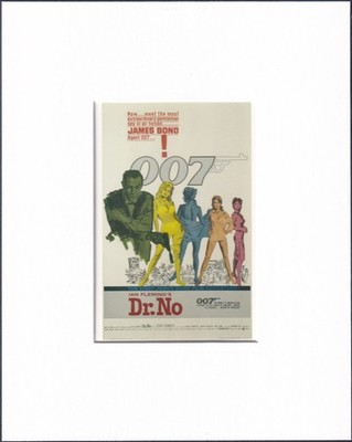 8X10'' Matted Print Art Picture 007 James Bond: 1962 Dr. No, U.S. Poster
