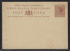 1880 Virgin Islands Postal Card - H&G #1 - Penny Halfpenny QV - Unused — photo 1