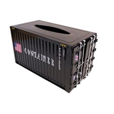 Shipping Container Tissue Box Cover   Sturdy All-Metal Construction, Fits XL ...