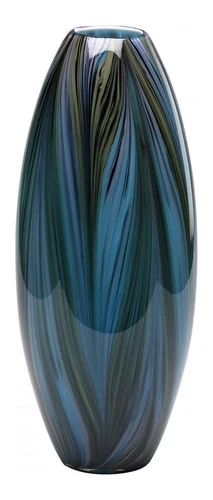 Multi Colored Blue 20in. Peacock Feather Vase - Picture 1 of 1