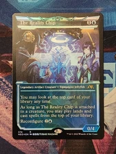 MTG The Reality Chip - Showcase FOIL NM Kamigawa Neon Dynasty 