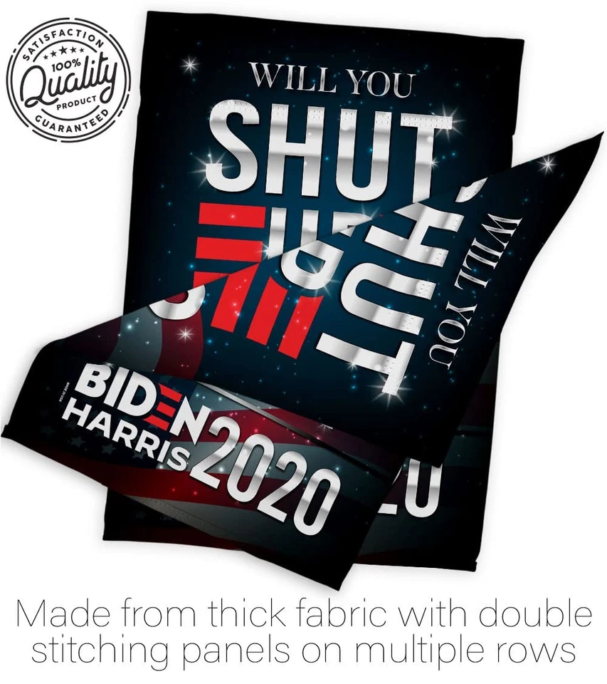 Will You Shut Up Flag – USA Patriotic Garden Banner, 28x40, Double-Sided - Imagem 4 de 4