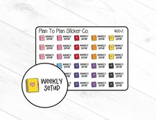1600-2 Weekly Setup Planner Stickers.