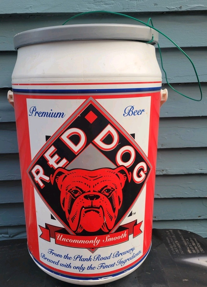 1995 RED DOG BEER COOLER ICE CHEST VINTAGE OVERSIZED BEER CAN | eBay