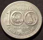 1974 Canada $1 Voyageur Dollar - Elizabeth II