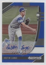 2020 Panini Prizm Draft Picks Blue 57/60 Justin Lange #PDP34 Auto 1u6