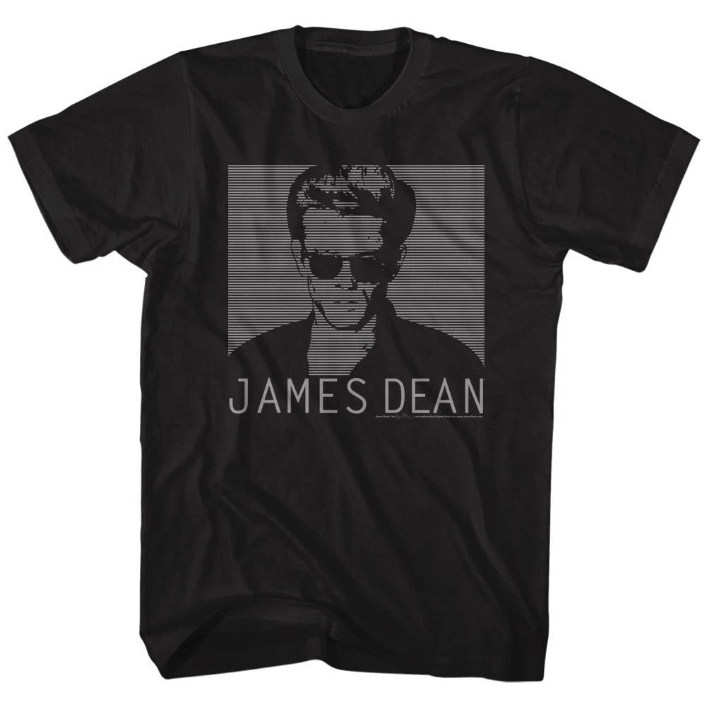 James Dean Striped Up Dean Black Icon Shirt