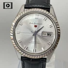 SEIKO 5 Sportsmatic 6619-8090 Vintage [US Stock] 37mm Silver Day/Date AT *Exc+5