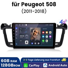 8 core 6+128G Android 14 per Peugeot 508 2011-2018 autoradio GPS DAB SWC Carplay
