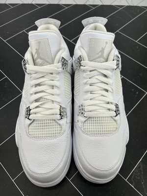 NEW Nike Air Jordan 4 Retro 25th Silver Anniversary Size 11 408202