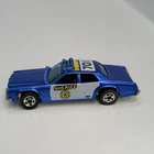 Vintage Hot Wheels Blackwall 1977 Sheriff 701 Police Car Blue Metallic Malaysia