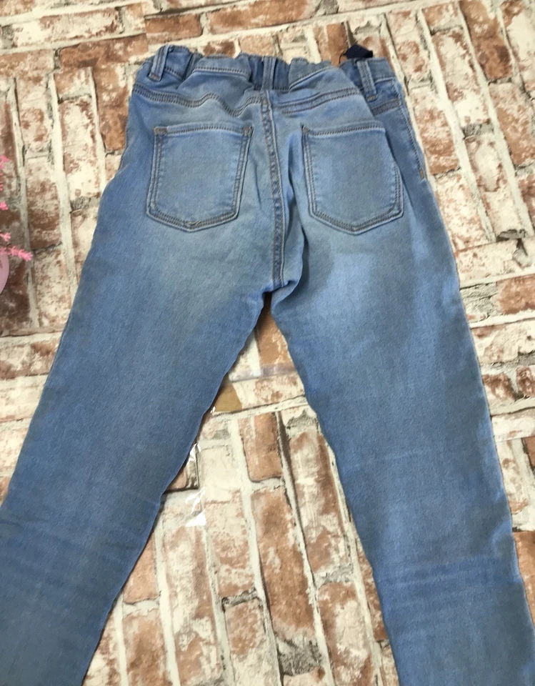 Jeans Old Navy Niñas Bailarina Jeggings Azul Lavado Denim Cintura Ajustable Talla 16 Foto 3 de 4