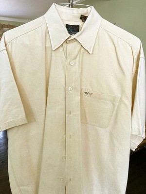 Greg Norman Collection Golf Polo Shirt Men s Yellow Short Sleeve Shark Logo