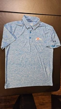 Airheads Candy Under Armour Playoff Polo Golf Shirt Mens L Blue HeatGear Loose