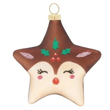 Kat + Annie - Sweet Reindeer Star Ornament - 84524