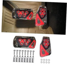 Car Pedal Covers, Foot Pedal Pads Set, Car Transmission Brake Pedal Cover, Red