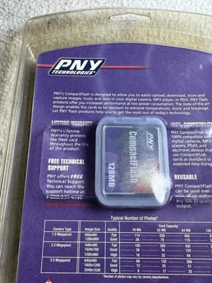 PNY Technologies 128MB  Compact Flash Memory Card For Camera NEW IN BOX