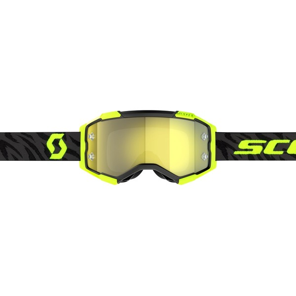 Scott Fury MX Goggle Cross/Mtb Brille Zebra Schwarz/Gelb/Gelb Chrome Works-image