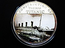 Medaillen Gigant  "Construction of the RMS Titanic"  Proof  Gewicht: 110 Gramm