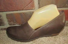 DANSKO Women 41 9.5 - 10 Liliana Shoes Leather Upper Wrapped Wedge Brown Comfort