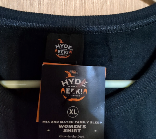 HALLOWEEN SHIRT Black Long Sleeves BOO Hyde & Eek Target Brand NEW w/ Tags - Picture 6 of 13