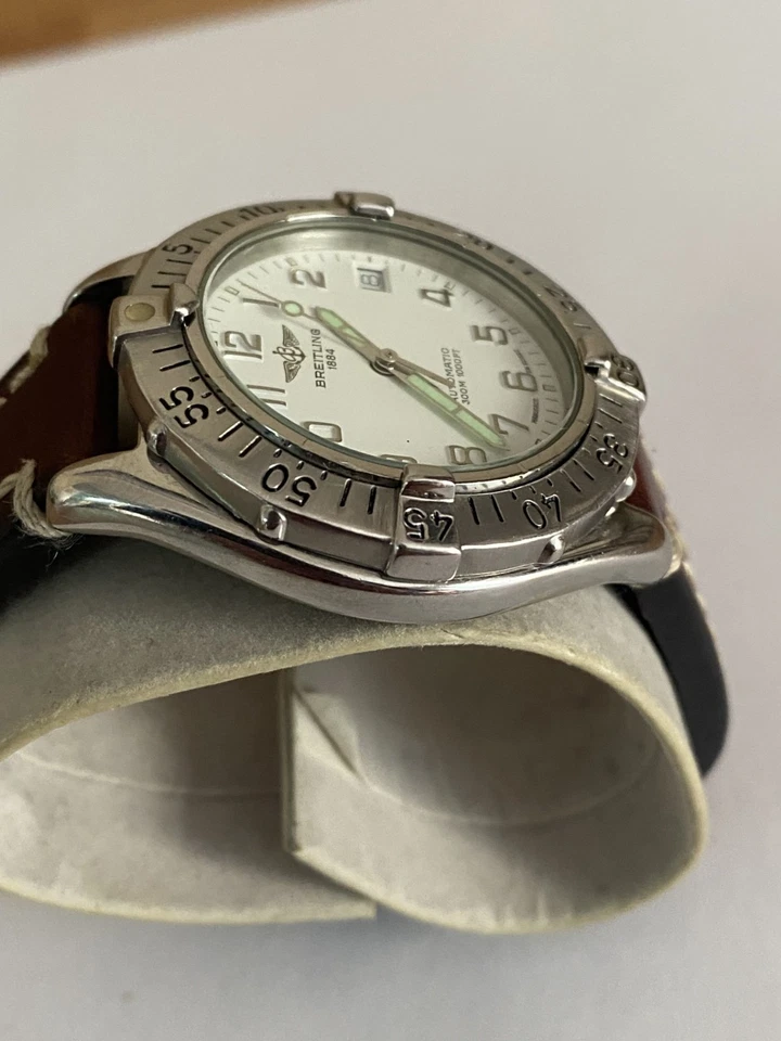 VINTAGE BREITLING COLT AUTOMATIC DIVER 300 M. CAL. ETA 2824-2 - WHITE DIAL - Imagen 4 de 4