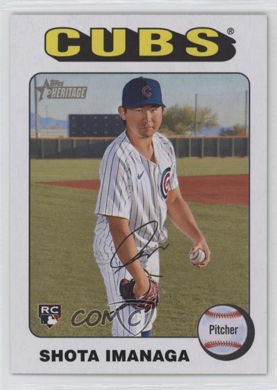2024 Topps Heritage High Number White Border Shota Imanaga #564 Rookie RC 0n1l