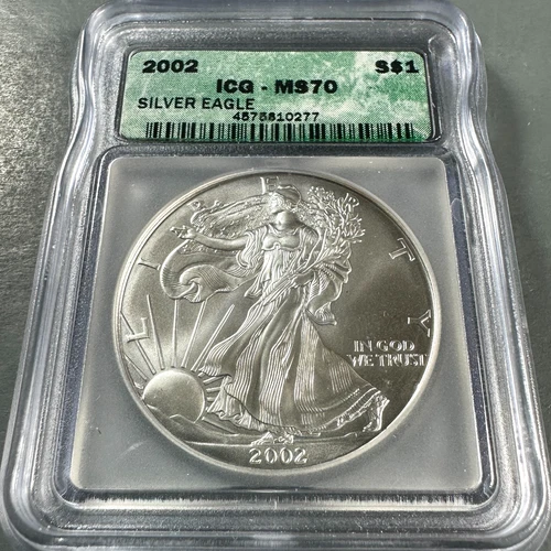 2002 Silver Eagle ICG MS70 (89036)