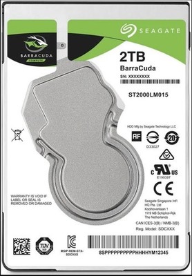 Seagate BarraCuda 2TB,Intern,5400RPM (ST2000LM015) 2,5 Zoll, 5.000h gelaufen