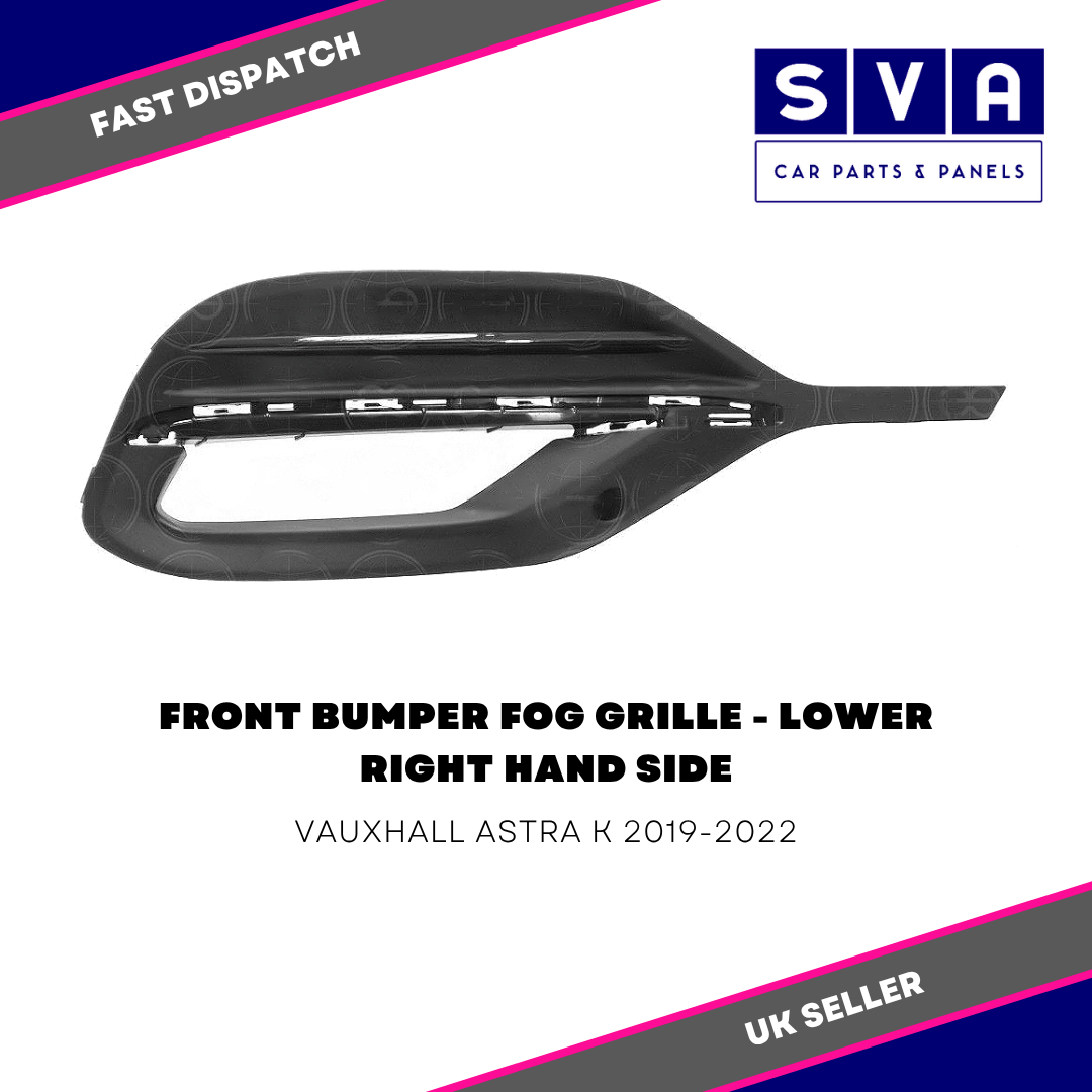 Fits Vauxhall Astra K 2019-2022 Front Bumper Fog Grille Lower 39163601 Left Side