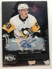 Jake Guentzel 2020-21 NHL Metal Universe #51 Base AUTO SP PENGUINS AUTOGRAPH 