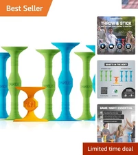 Portable Suction Cup Throwing Game - Family Fun with Popdarts & Carrying Bag