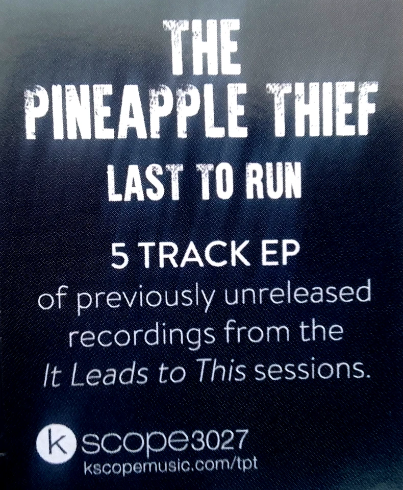 The Pineapple Thief - Last To Run 2024 5 Track EP CD in Digipak *New and Sealed* - Image 3 of 3