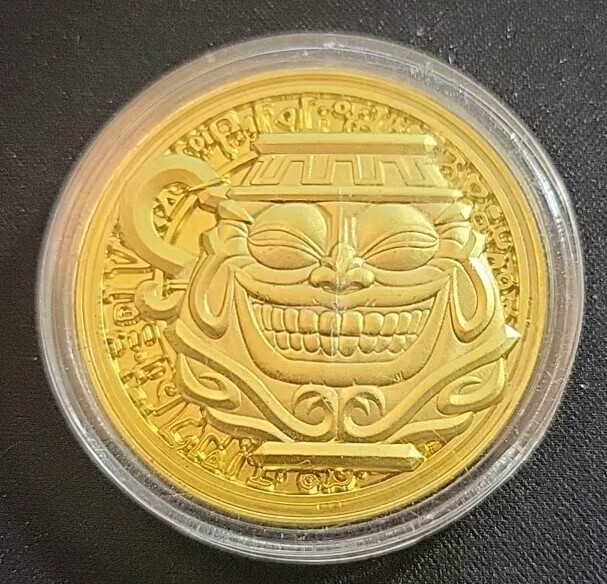 Yugioh YCS Pre-Registration Metal Coin - Pot Of Greed - Gold