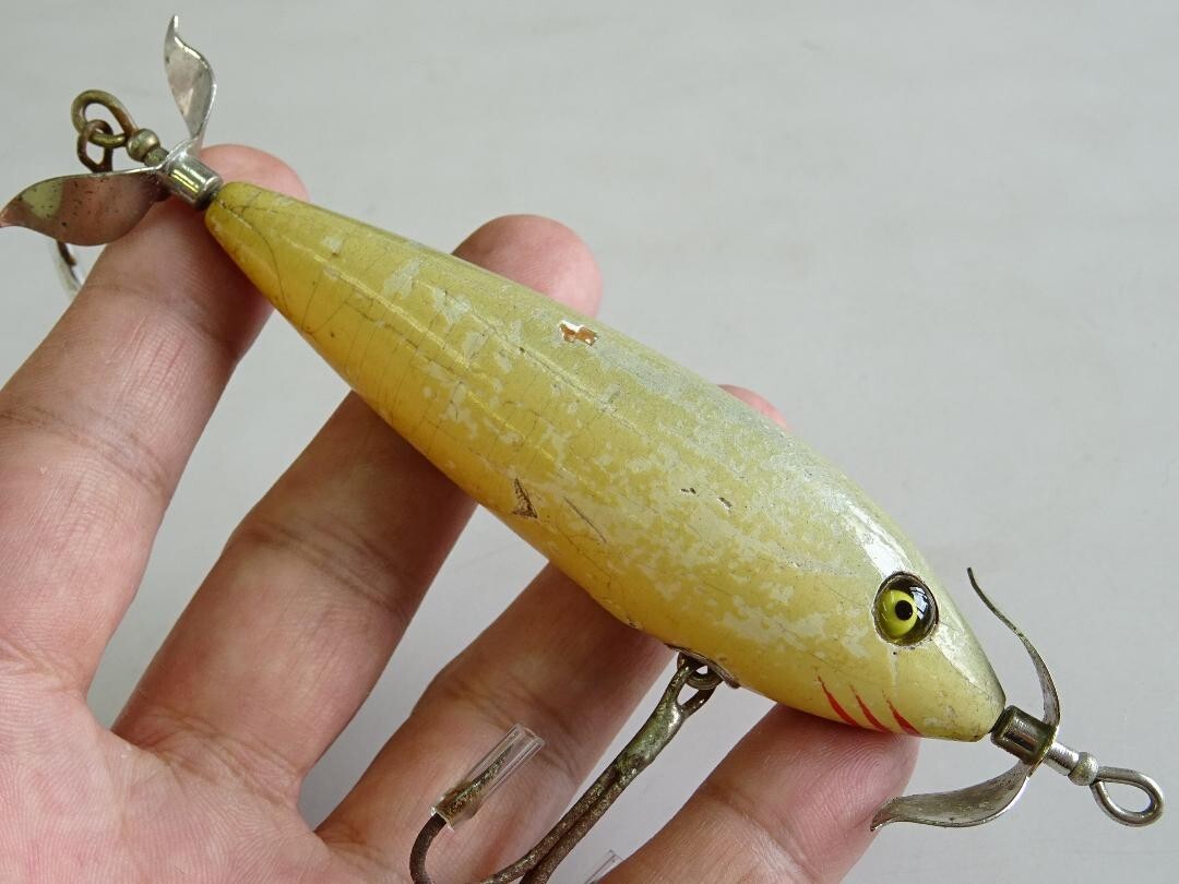 HEDDON No.300 Fishing Lure 4 inches/ 28g Old 1910 Vintage HEDDON No.300 Fishing Lure 4 inches/ 28g Old 1910 Vintage