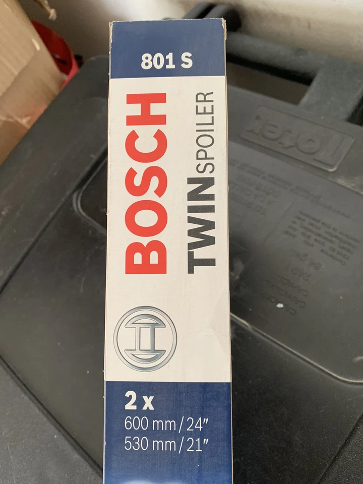 Новая пара щеток стеклоочистителя ветрового стекла Bosch 801S 600/530 мм 24 дюйма 21 дюйм - Изображение 2 из 4
