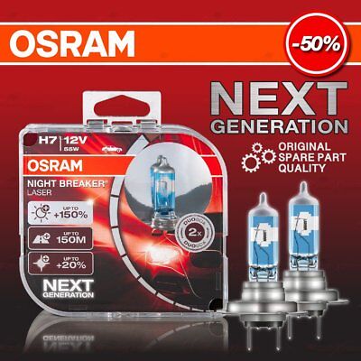 150/% Helligkeit Next Generation 2St 64210NL OSRAM H7 12V NightBreaker Laser