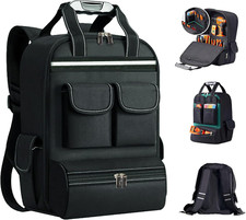 Heavy-Duty Waterproof Tool Backpack for Electricians & Mechanics - 18 Inch