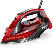 Steam Iron for Clothes - Non-Stick Soleplate - 1800W Clothes Iron