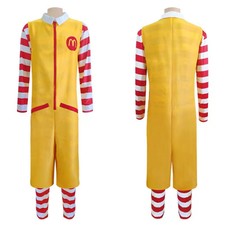 Ronald McDonald Cosplay Costume Adult Funny Halloween Party Fancy Dress Outfits