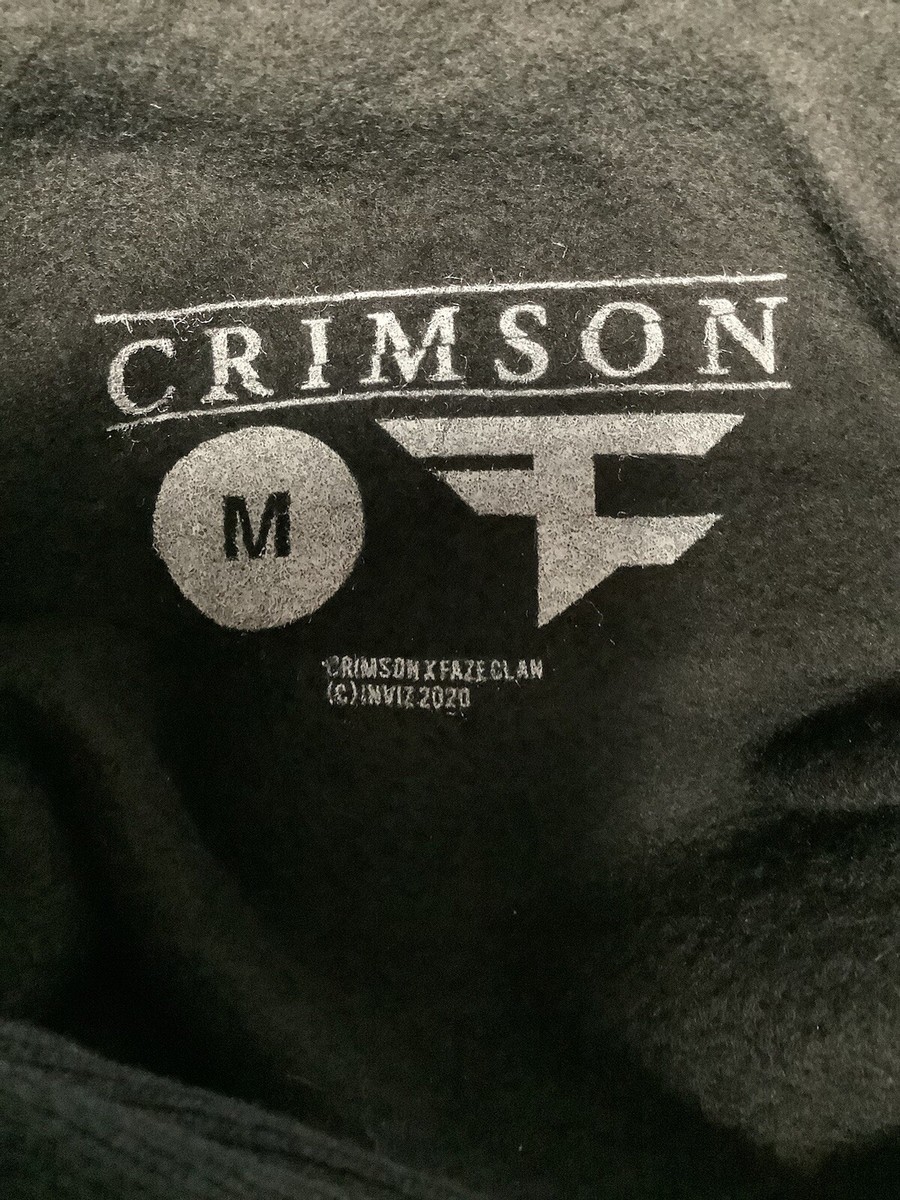 Faze Clan Rug Crimson 2020 Horror Mystery Merch Black Hoodie Sz