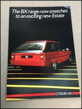 1986 Citroen BX Estate Wagon Original Car Sales Brochure Catalog